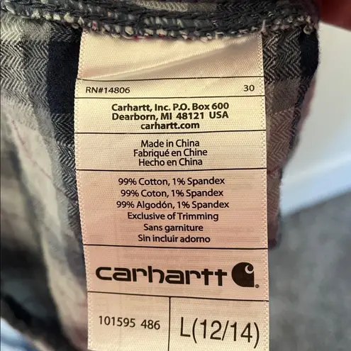 Carhartt  Womens Plaid Top Large