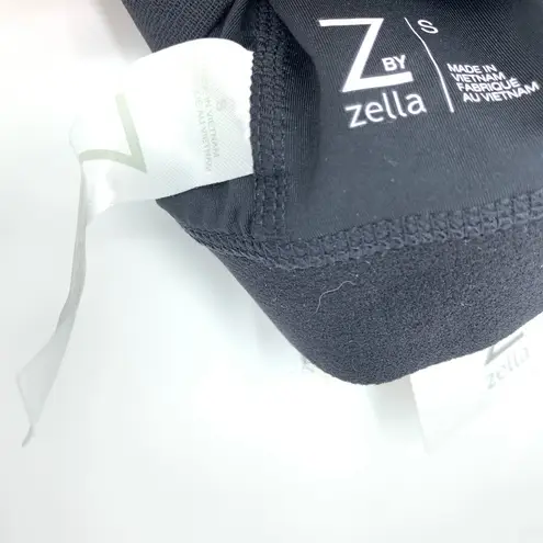 Zella Z By  Women's Size Small Sports Bra Stretch Scoop Neck Athletic Black