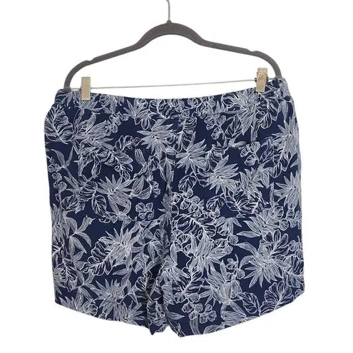 Briggs Navy Floral Linen Pull