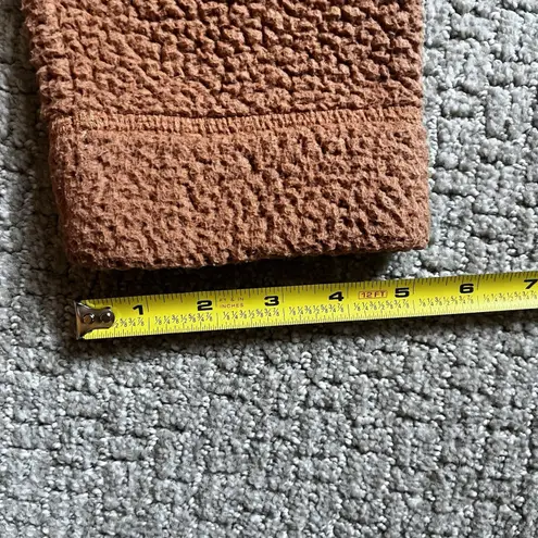 Aerie  Woman's Medium Sherpa 1/4 Snap Button Burnt Orange‎ Pullover