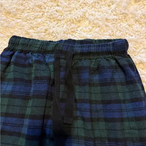 Plaid Pants in Black and Green