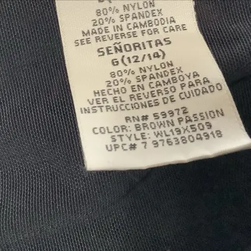 White Stag White & Stag swimsuit size medium in chocolate brown