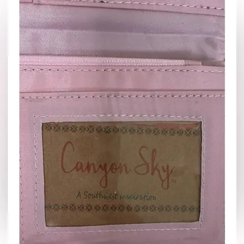 Canyon Sky Wallet with Turquoise Accent Embellishment NWT Blue
