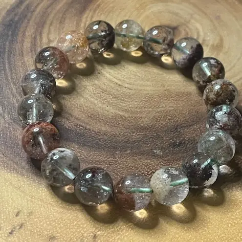 Garden Quartz high quality 10mm 7.5” beaded stretch bracelet new crystal beads h Green