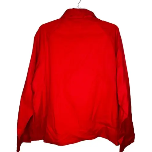 Bermuda Vintage  Run Red Nylon Windbreaker Jacket