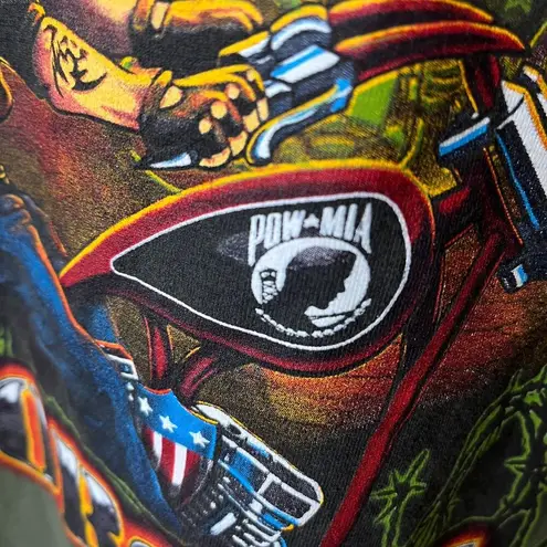 Vintage Y2K Vietnam Vets T Shirt Brown XL Extra Large Graphic Tee Cotton