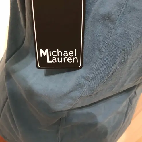 Michael Lauren Women's Tank Top Size Medium Blue Sleeveless Pullover Casual