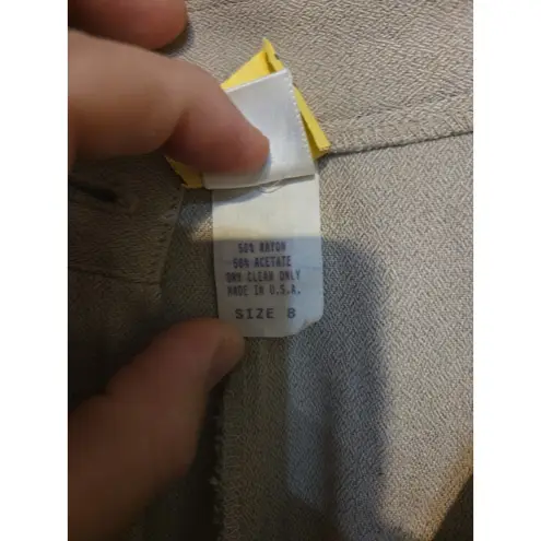 K.B.S. Tan Pleated Pants, Women's Size 8, High Waist Business Attire, Workwear Size M - Image 5