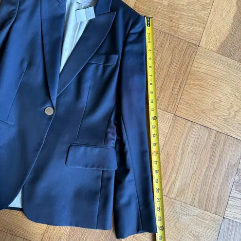 Stella McCartney NWT $1,295 Wool/Mohair Navy Blazer, Size IT 38 (US ~2)