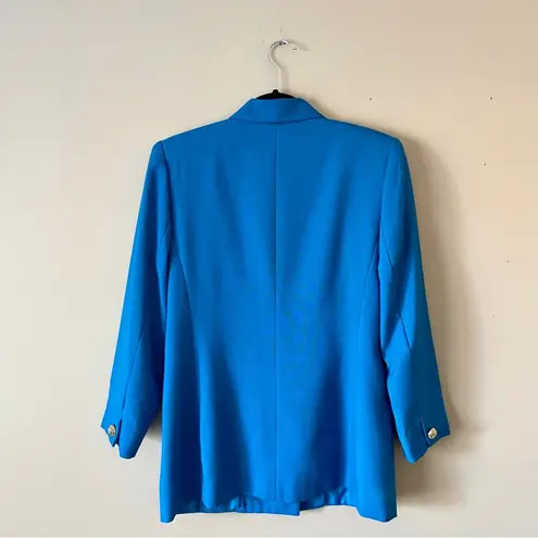 Kasper  | Teal Boxy Double Breasted Blazer Jacket Sz 8P