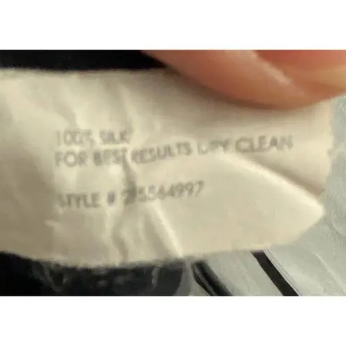 Club Monaco Silk High Waisted Pull on Pants Cropped Lightweight Black Womens 2