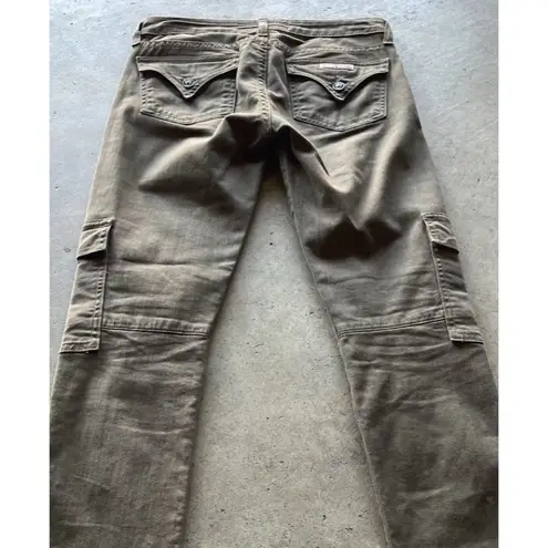 Hudson Jeans Women’s Barbara Black Size 26 Cargo Multi Pocket Brown USA Made