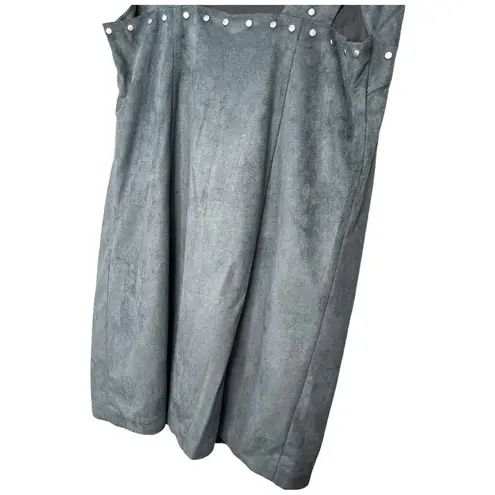 Somedays Lovin New Some Days Lovin Faux Suede Sleeveless Sweetheart Studded Dress Blue Small