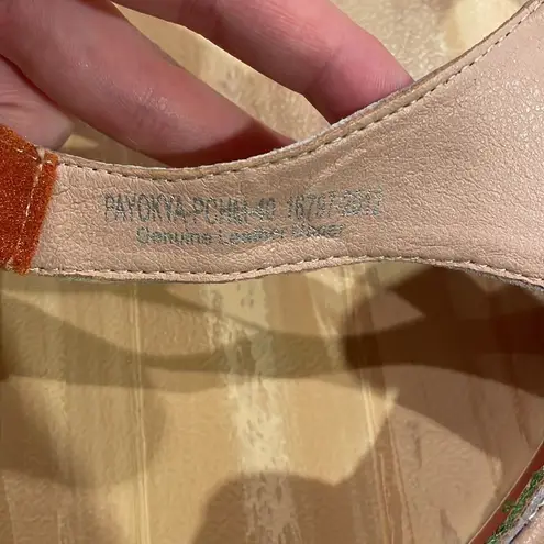 L'Artiste Spring Step Payokya Metallic Sandals Size EU 40 Artsy Tan Orange