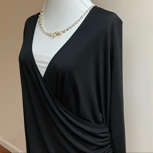 Rachel Roy Black Long Sleeve Blouse