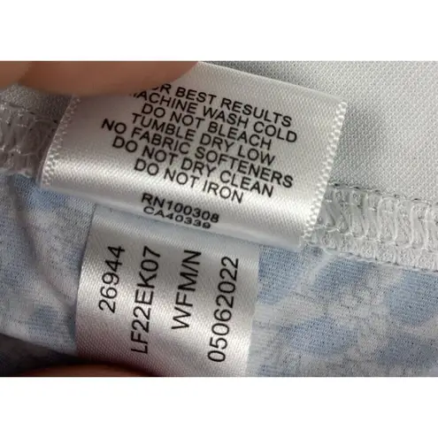 Peter Millar * Womens Sun Rashguard Swim Surf Top Size M Long Sleeve 1/4 Zip Blue