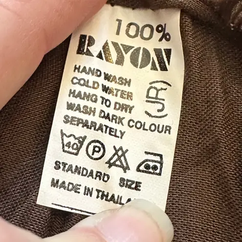 Brown Boho Ombre Tie Waist Maxi Skirt Size undefined