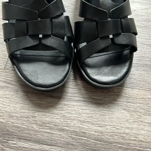 Paul Green Women’s Platform Raveel Black Strappy Sandals 7.5 US 10 Chunky Heel