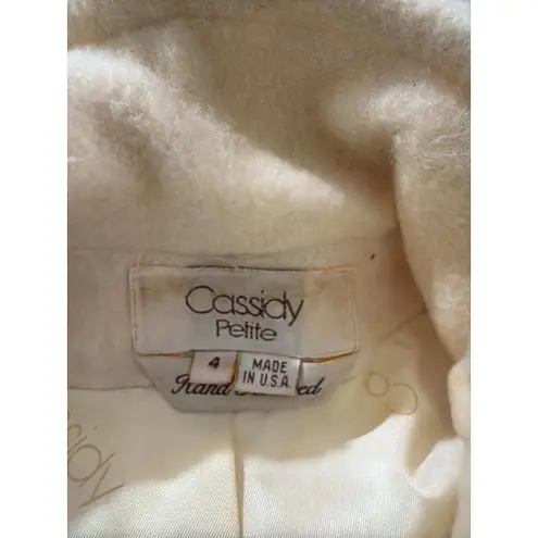 Cassidy Petite Wool Blend Long Coat Women’s 4 Hand Tailored Vintage Made USA