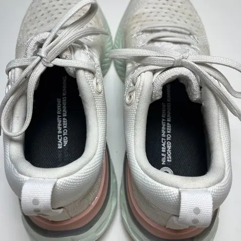 Nike ‎ Women's React Infinity Run Flyknit 2 Platinum Tint Size 7 Run Ct2423-007
