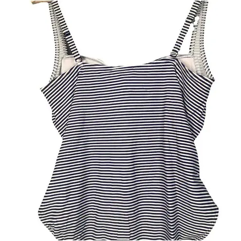 NIPTUCK SWIM Multi Fit Cup Sorrento Stripe Joanne One Piece Swimsuit Sz 12 Beach Blue