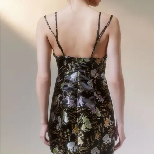 Urban Outfitters NWOT Cassie Satin Strappy Mini Dress