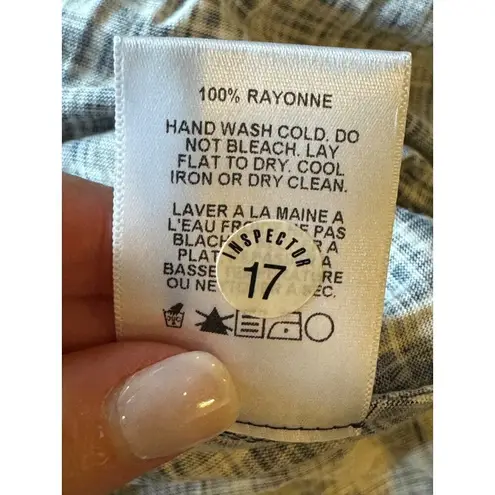 Velvet By Graham & Spencer Shirt Women Small Blue Ikat Batwing Sleeve Blouse