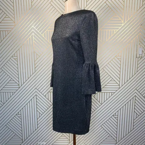 Ted Baker  Hanneh Fluted Metallic Knit Mini Dress‎