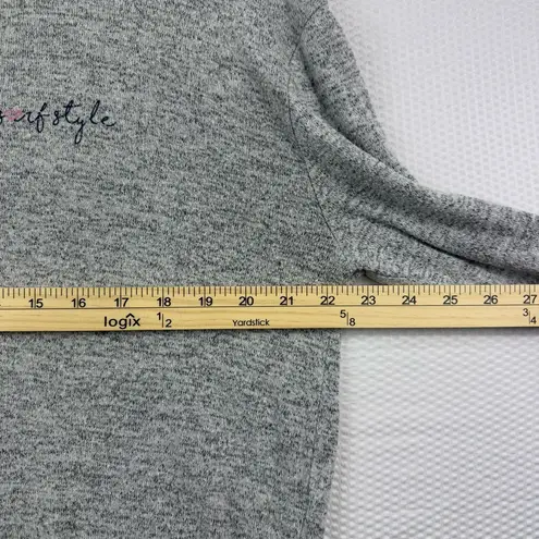 Surf Style Heather Gray Knit Top Size Large