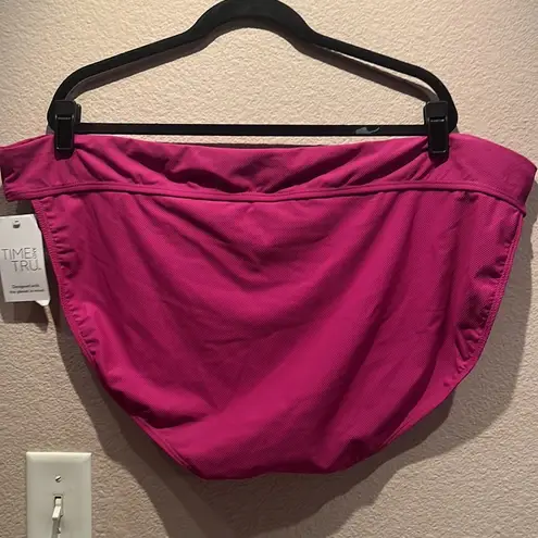 Time And Tru New 3X Passionate Plum Textured Fabric Bikini Bottoms NWT