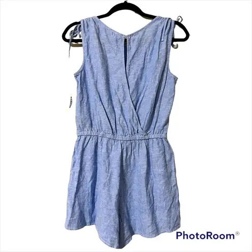 Old Navy Old Nay small womens romper shorts button back tie shoulder elastic waist new - Image 3