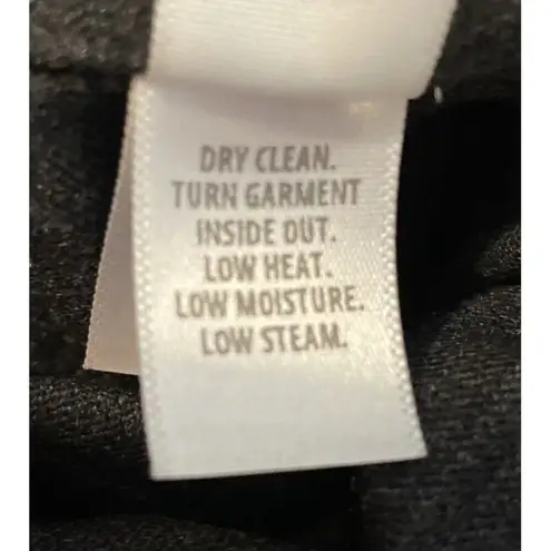 St. John Women’s 12 Diana Wool Blend Dress Pants Wide Leg Pleated Gray High Rise