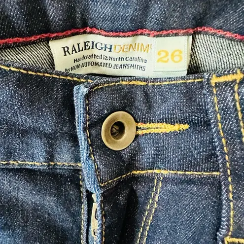 Raleigh Denim Union Fit Lake Lure Blue Straight Dark Wash Jeans Size 26