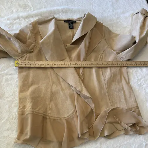 Dialogue Rare 90s/Y2K 100% Leather Suede Penny Lane Jacket Medium Women's Boho Fall