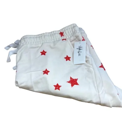 Style & Co  Women's Shorts Ivory/Red Size Medium/Large Sku 2339