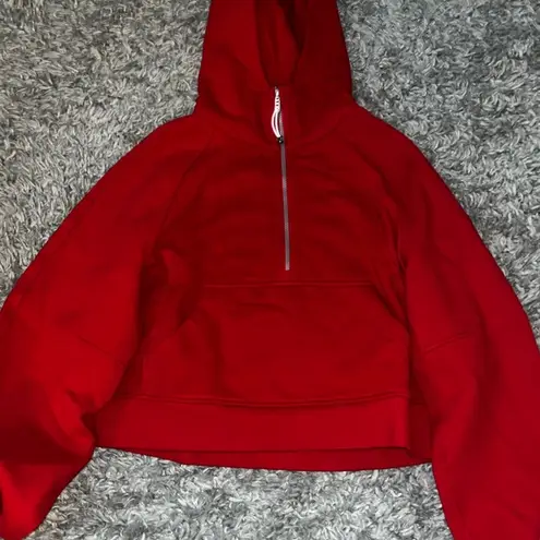 Lululemon  oversized scuba half zip dark red size xs/s