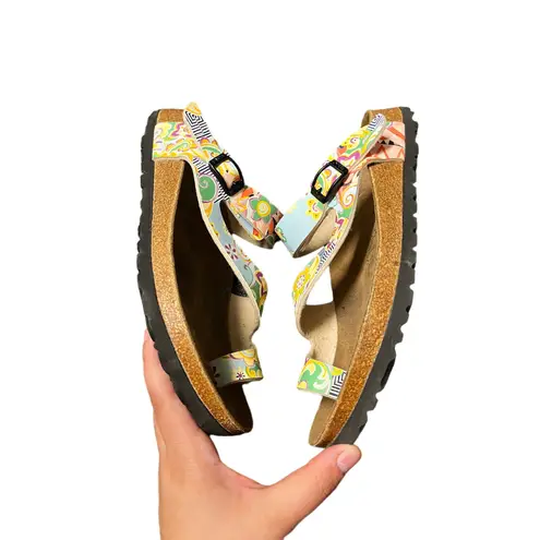 Birkenstock Birki’s‎ by  Fuji To Loop Sandals Floral Womens Size 6 Shoes