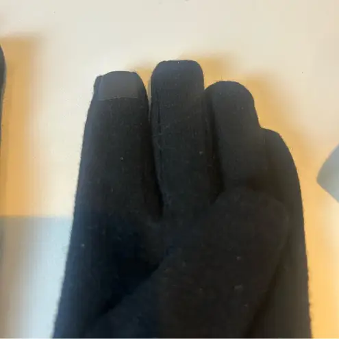 Unbranded boutique ladies faux fur lined gloves soft touch wool blend Large Black