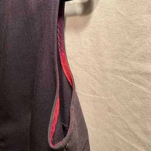 Dawn Joy Fashions Blazer/Shell dress with toggle clasp, back slit, & detailing Gray Size 14