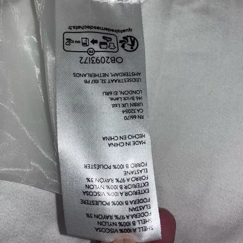 BHLDN Anthropologie Strapless A-Line Satin Tulle-Skirt Midi Dress Size Small NEW