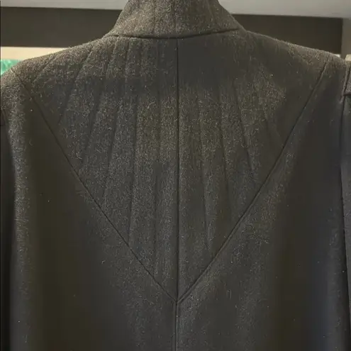 Gallery Black Trench Coat Classic Style large