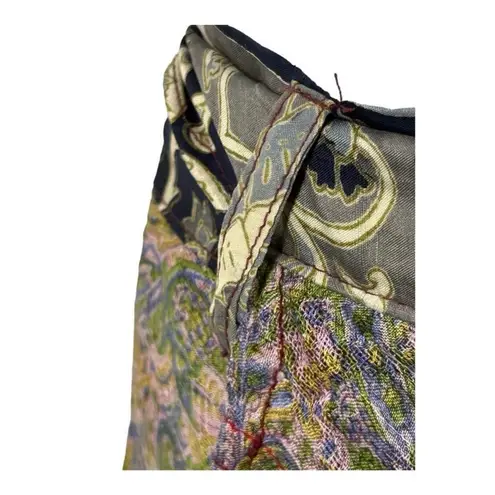 Zapata Collection Boho Patchwork Wrap Maxi Skirt Rayon Made in Nepal Pink Size undefined