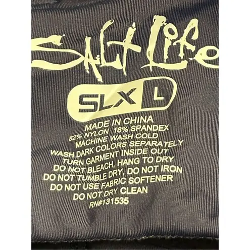 Salt Life SLX performance swimsuit, top size large navy nwt (0131)
