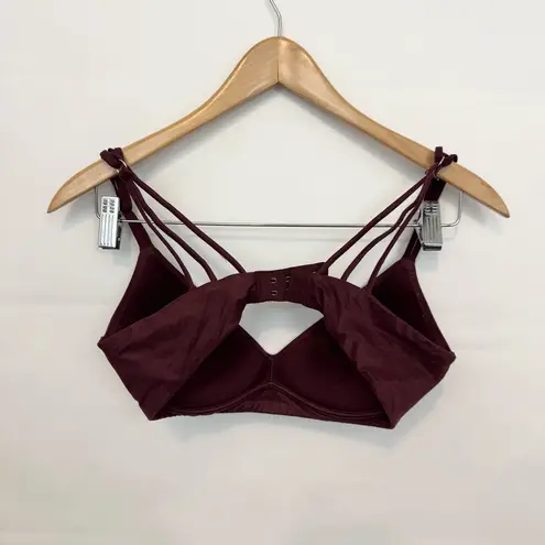 American Eagle Aerie Real Sunnie Strappy Royal Berry Wireless Bra 34C