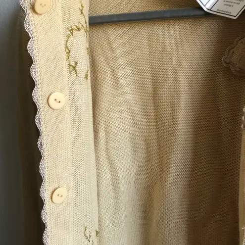 Storybook Knits Holiday Sweater Beaded Sequins Reindeer Cardigan S NWT Christmas