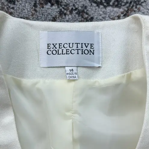 Vintage Executive Collection Blazer & Skirt Set Cream 14