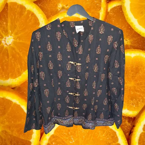 R & M Richards Vintage by Karen Kwong Asian Style Blouse Size 18