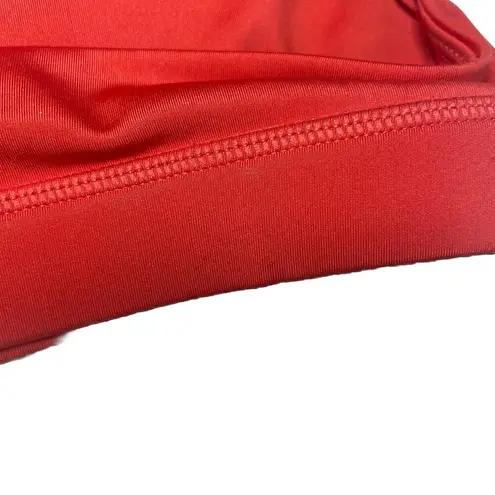 BuffBunny Twisted Knot Bow Back Sports Bra Rose Coral Size Small Athleisure Yoga Orange