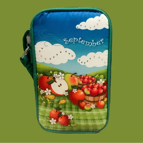 ID Wallet Green Apple Print Women's Wallet September Month