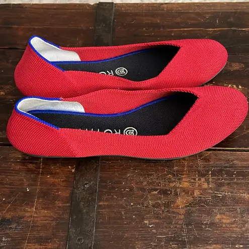 Rothy's Rothy’s The Flat Round Toe Ballet Shoe Red Size 9